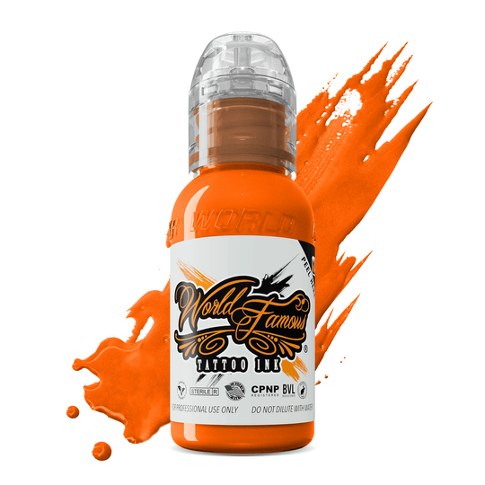 World Famous Everest Orange - Tattoo Ink - Mithra Tattoo Supplies Canada